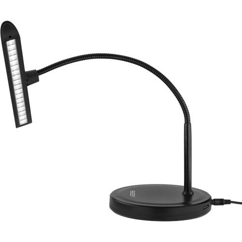  Auray 18-LED Desktop Gooseneck Light with USB Charger