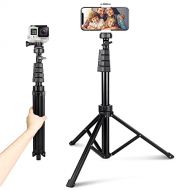 62 Phone Tripod Accessory Kits, Aureday Camera & Cell Phone Tripod Stand with Wireless Remote and Universal Tripod Head Mount, Perfect for Selfies/Video Recording/Vlogging/Live Str