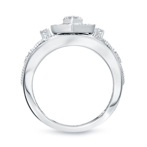  Auriya 14k 15ct TDW Halo Diamond Heart-Shape Bridal Ring Set (H-I, I1-I2) by Auriya