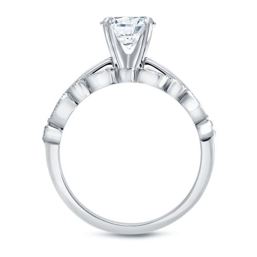  Auriya 14k Gold 1ct TDW Certified Princess-Cut Diamond Engagement Wedding Ring Set by Auriya