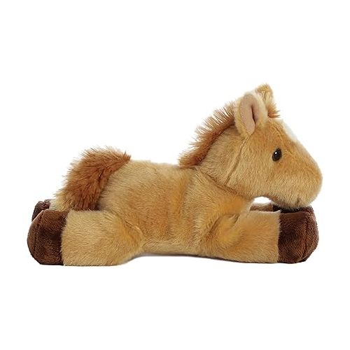  Aurora® Adorable Mini Flopsie™ Prancer™ Stuffed Animal - Playful Ease - Timeless Companions - Brown 8 Inches