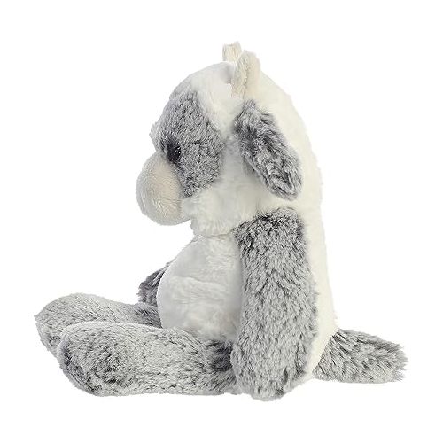 Aurora® Snuggly Sweet & Softer™ Cow Stuffed Animal - Comforting Companion - Imaginative Play - White 9 Inches