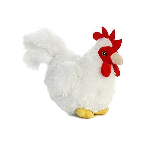  Aurora Mini Flopsie Bundles Bundle of 2 6 Floppy Beanbag Chicken & Rooster Stuffed Animals - New Chicken & Cocky Rooster, Multicolor