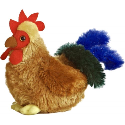  Aurora Mini Flopsie Bundles Bundle of 2 6 Floppy Beanbag Chicken & Rooster Stuffed Animals - New Chicken & Cocky Rooster, Multicolor