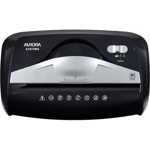  [아마존베스트]Aurora AU870MA High-Security 8-Sheet Micro-Cut Paper Credit Card Shredder Black