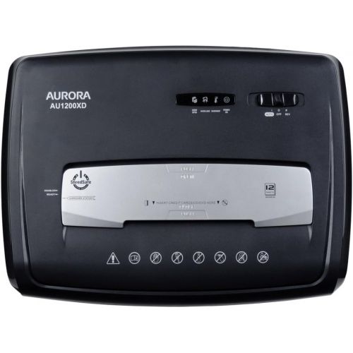  [아마존베스트]Aurora AU1200XD Compact Desktop-Style 12-Sheet Crosscut Paper and CD/Credit Card/Junk Mail Pullout Basket Shredder