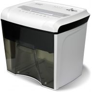 Aurora AU1285MD Compact Desktop-Style High Security 12-Sheet Micro-Cut Paper and CD/Credit Card/Junk Mail Pullout Basket Shredder, White/Black