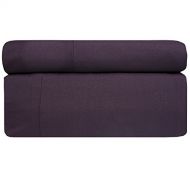 Aurora Bedding # #1 1800 Series 4 Piece Bed Sheet Set with Deep Pocket - Luxury, Soft, Comfort, Hypoallergenic - Same Price with 1 Extra Pillowcase - Twin, Purple,