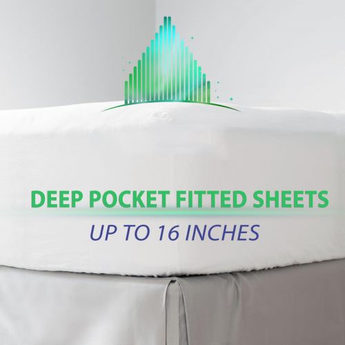  Aurora Bedding # #1 1800 Series 4 Piece Bed Sheet Set with Deep Pocket - Luxury, Soft, Comfort, Hypoallergenic - Same Price with 1 Extra Pillowcase - Twin, Purple,