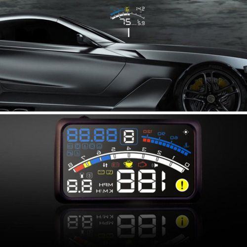  AuroraX GPS Vehicle Speed Head-Up Display, Car Accessories 5.5 Inch Universal Speedometer Tracker with...