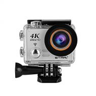 AuroraX Sports Action Camera 4K Waterproof, [Wifi Sports Camera] Full HD 4K 60fps 30fps 1080p Video Camera 12MP Photo and 170 Wide Angle 6G Lens Underwater Remote Digital Camera Accessorie