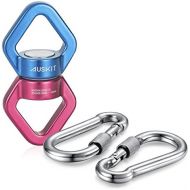 [아마존베스트]AUSKIT AusKit Safest Rotational Device Hanging Accessory（30KN）Swing Swivel with Two Carabiners