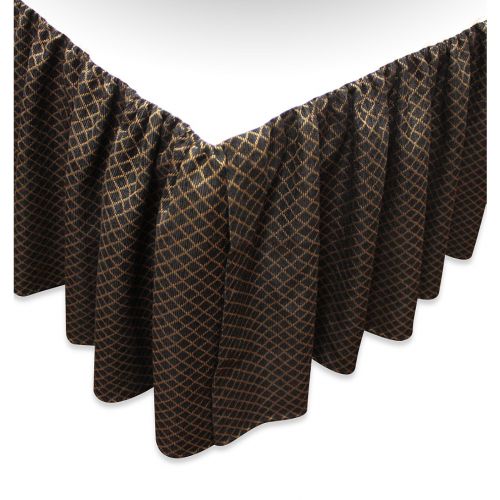  Austin Horn Classics Verona Bed Skirt in BlackGold