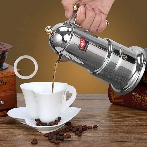  Austinstore Edelstahl Mokakanne Italienische Mokka Espressokocher Perkolator Topf Kaffee Extraktor multi