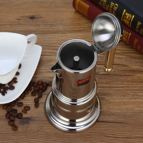  Austinstore Edelstahl Mokakanne Italienische Mokka Espressokocher Perkolator Topf Kaffee Extraktor multi