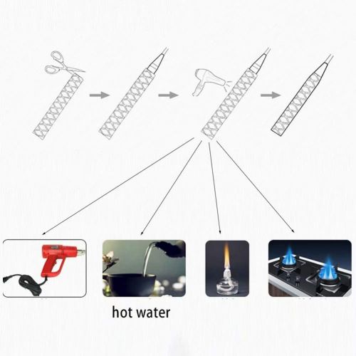  [아마존베스트]Austinstore Waterproof Anti-Slip Shrink Tube for Fishing Rod Bat Grip Dumbbells