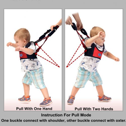  Autbye Baby Walking Assistant Toddler Walking Harness Handle Baby Walker, Standing Up and Walking Learning Helper for Baby, 4 in 1 Functional Safety Walking Walker Harness for Baby 7-24 M