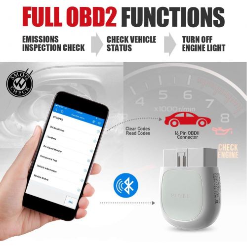  [아마존 핫딜] [아마존핫딜]Autel AP200 Bluetooth OBD2 Scanner Car Code Reader with All System Diagnoses and Service Functions Professional Automotive Scan Tool for iPhone Android