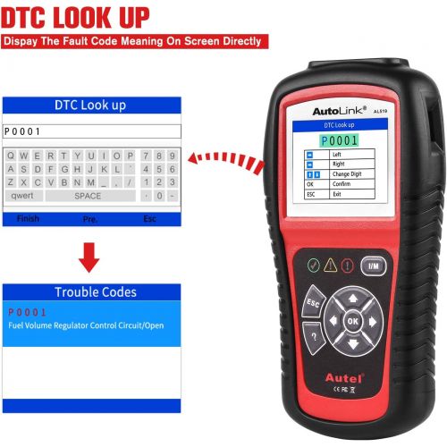  [아마존 핫딜] Autel AutoLink AL519 OBD2 Scanner Enhanced Mode 6 Automotive Engine Fault Code Reader CAN Diagnostic Scan Tool, Upgraded Ver. of AL319