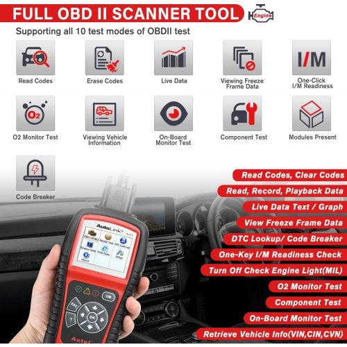  [아마존 핫딜] Autel AutoLink AL519 OBD2 Scanner Enhanced Mode 6 Automotive Engine Fault Code Reader CAN Diagnostic Scan Tool, Upgraded Ver. of AL319
