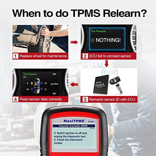  [아마존 핫딜]  [아마존핫딜]Autel TS401 RDKS-Anlerngerat TPMS-Programmiergerat Reifendruckkontrollsystem Anlernwerkzeug fuer Autel Reifendrucksensor, Relearn Auslesen OE-RDKS Sensor, Deutsch verfuegbar