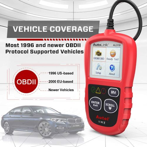  Autel AutoLink AL319 OBD2 Scanner Automotive Engine Fault Code Reader CAN Scan Tool