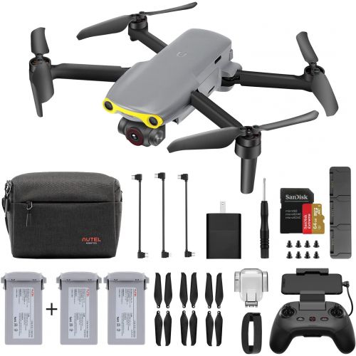  Autel Robotics EVO Nano+ Premium Bundle - 249g Mini Foldable Professional 3-Axis Gimbal Drone with 4K RYYB HDR Camera, 50 MP Photos, 3D Obstacle Avoidance, PDAF + CDAF Focus, 10km