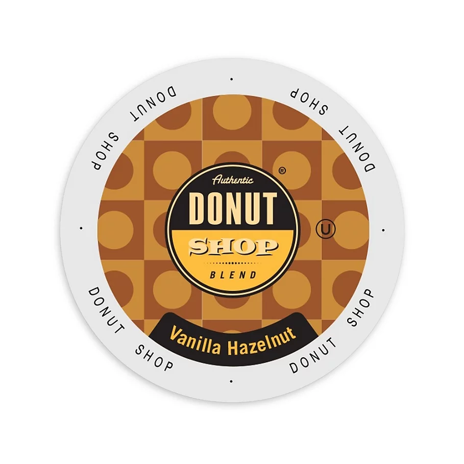 Authentic Donut Shop Vanilla Hazelnut Coffee for Single Serve Coffee Makers