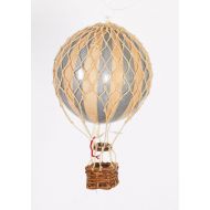 Authentic Models Holiday Hot Air Balloon Decoration (3.25, Silver and Ivory)