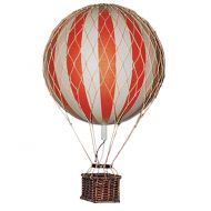 Hot Air Balloon Home Decor - Authentic Models Floating the Skies, Color: Red