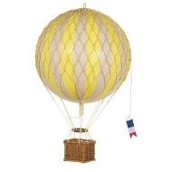 Hot Air Balloon, Authentic Models - Travels Light Hot Air Balloon Home Decor, Color - Yellow