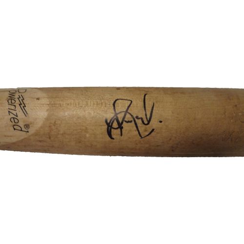  Authentic_Memorabilia Jorge Alfaro Autographed Game Used Louisville Slugger Bat W/PROOF, Picture of Jorge Signing For Us, Philadelphia Phillies, Texas Rangers, Top Prospect
