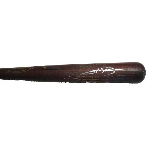  Authentic_Memorabilia Stefen Romero Autographed Game Used Louisville Slugger Bat W/PROOF, Picture of Stefen Signing For Us, Seattle Mariners