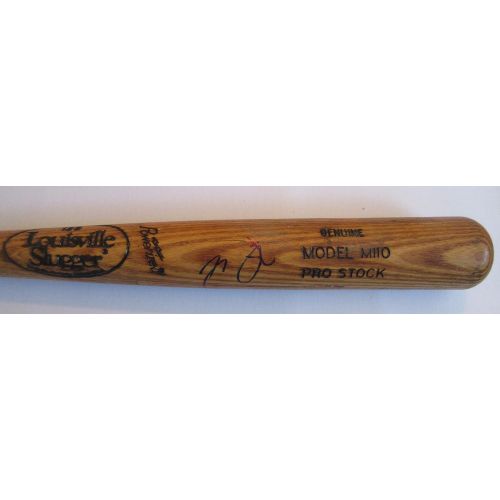  Authentic_Memorabilia Nick Madrigal Autographed Game Used Louisville Slugger Bat W/PROOF, Picture of Nick Signing For Us, PSA/DNA Authenticated, Top Prospect