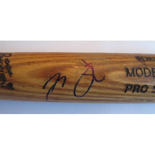  Authentic_Memorabilia Nick Madrigal Autographed Game Used Louisville Slugger Bat W/PROOF, Picture of Nick Signing For Us, PSA/DNA Authenticated, Top Prospect