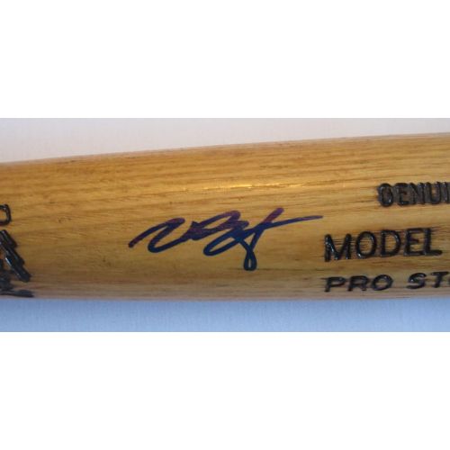  Authentic_Memorabilia Joey Bart Autographed Game Used Louisville Slugger Bat W/PROOF, Picture of Joey Signing For Us, PSA/DNA Authenticated, 2018 MLB Draft, Top Prospect
