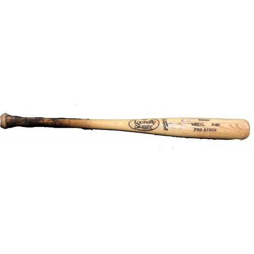  Authentic_Memorabilia Willie Calhoun Autographed Game Used Louisville Slugger Bat W/PROOF, Picture of Willie Signing For Us, PSA/DNA Authenticated