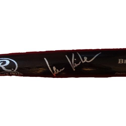  Authentic_Memorabilia Ian Kinsler Autographed Ash Big Stick Bat W/PROOF, Picture of Ian Signing For Us, Detroit Tigers, Texas Rangers, World Series 2010, World Series 2011, All Star, Gold Glove, Silver