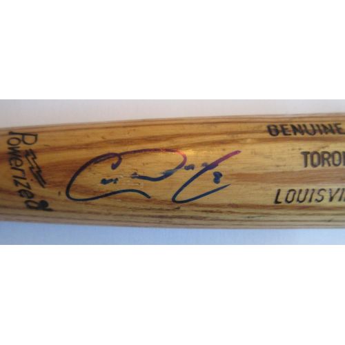  Authentic_Memorabilia Chris Woodward Autographed Game Used Ash Louisville Slugger Bat W/PROOF, Picture of Chris Signing For Us, PSA/DNA Authenticated
