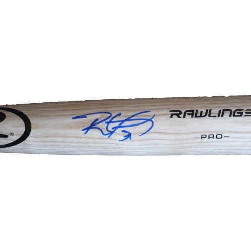  Authentic_Memorabilia Roland Guzman Autographed Ash Big Stick Bat W/PROOF, Picture of Roland Signing For Us, Top Prospect, PSA/DNA Authenticated