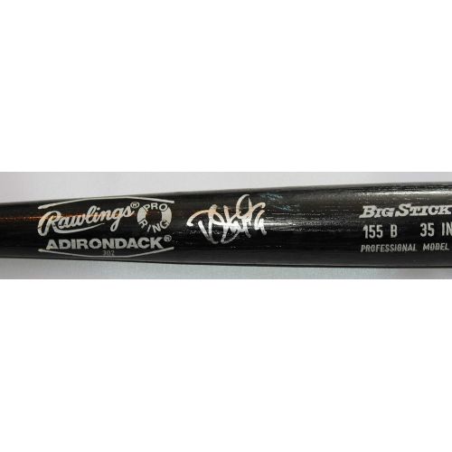  Authentic_Memorabilia Dee Gordon Autographed Game Used Black Rawlings Adriondack Big Stick Bat W/PROOF, Picture of Dee Signing For Us, Seattle Mariners, Miami Marlins, Los Angeles Dodgers, All Star, Gol