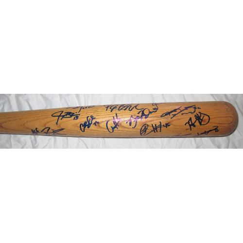  Authentic_Memorabilia 2019 Oakland Athletics Team Autographed Louisville Slugger Bat W/PROOF, Pictures of the team Signing For Us, Oakland As, Oakland Athletics, 2019