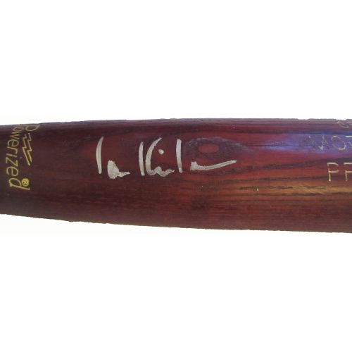  Authentic_Memorabilia Ian Kinsler Autographed Game Used Louisville Slugger Bat W/PROOF, Picture of Ian Signing For Us, Detroit Tigers, Texas Rangers, All Star, World Series