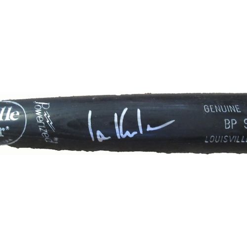  Authentic_Memorabilia Ian Kinsler Autographed Game Used Louisville Slugger Bat W/PROOF, Picture of Ian Signing For Us, Detroit Tigers, Texas Rangers, All Star, World Series