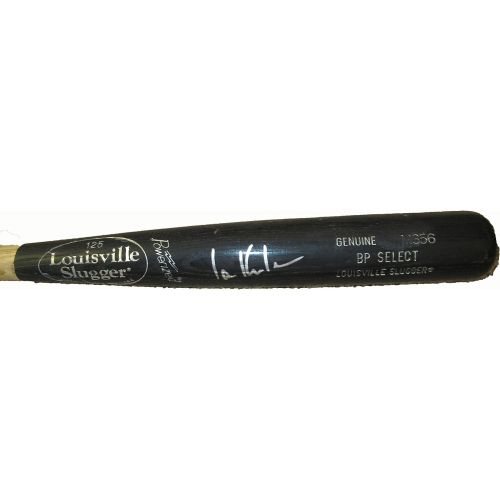  Authentic_Memorabilia Ian Kinsler Autographed Game Used Louisville Slugger Bat W/PROOF, Picture of Ian Signing For Us, Detroit Tigers, Texas Rangers, All Star, World Series