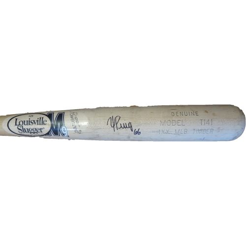  Authentic_Memorabilia Yasiel Puig Autographed Louisville Slugger Bat W/PROOF, Picture of Yasiel Signing For Us, Los Angeles Dodgers, Team Cuba, Top Prospect