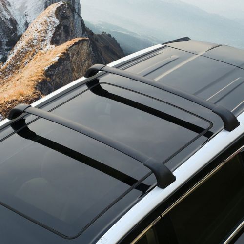  Auto 2pcs High Strength Aluminum Cross Bar Roof Rack Cargo Rail Rack Fit 2015 2016 2017 2018 Toyota Highlander