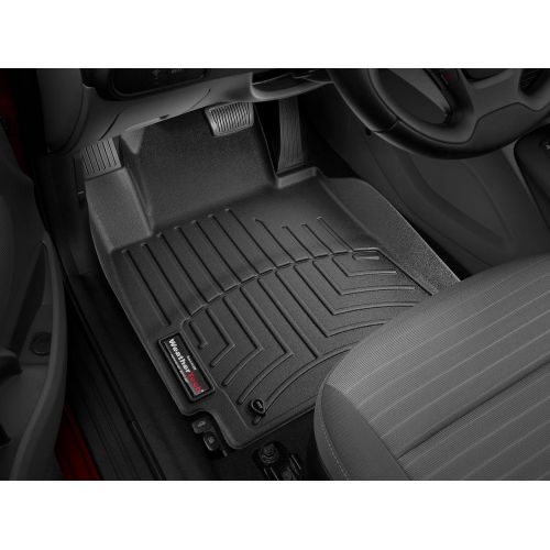  Auto WeatherTech 445521 Floor Liner, Front, Black