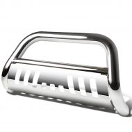 Auto Dynasty For Ford Explorer U502 3 inches Bumper Push Bull Bar+Removable Skid Plate (Chrome)