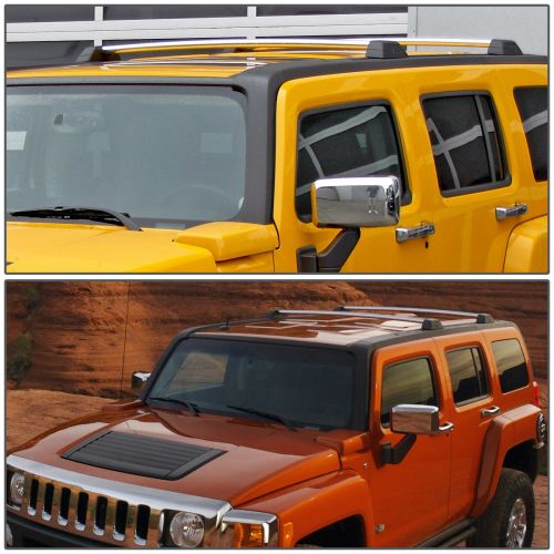  Auto Dynasty For Hummer H3 / H3T Pair of Aluminum OE Style Roof Rack Top Cross Bars w/Lock & Keys